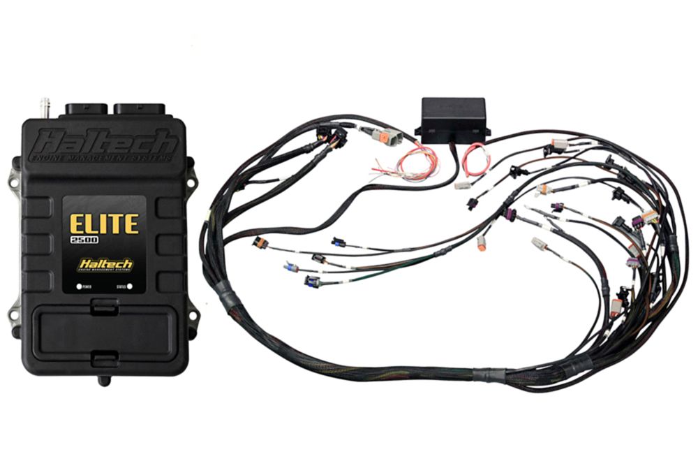 Haltech Elite 2500 + GM Gen IV LSx (LS2/LS3) DBW-Ready Terminated Harness Kit (EV1), part HT-151366