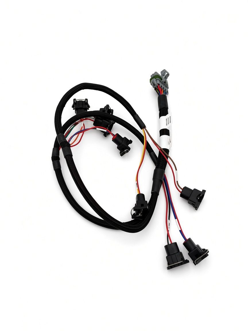 Holley Terminator X EV1 injector harness with eight injector connectors