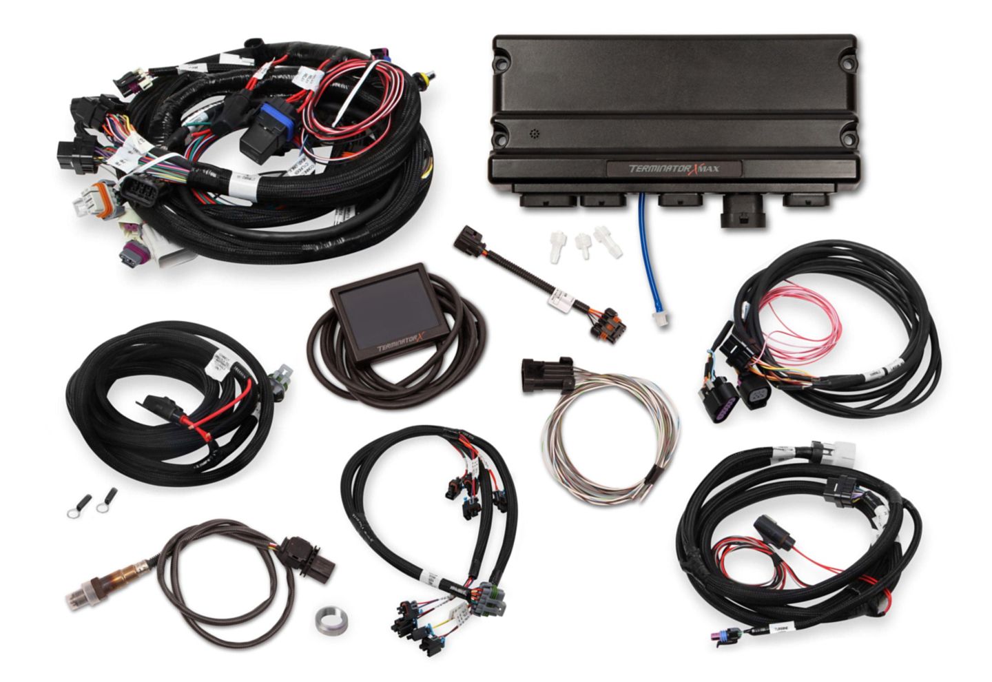 Holley EFI Terminator X Max MPFI Kit - Gen III 4.8/5.3/6.0 Truck LS, 24x / 1x, Multec 2 Injectors, DBW + 4L60E/4L80E Transmission Control, part 550-927