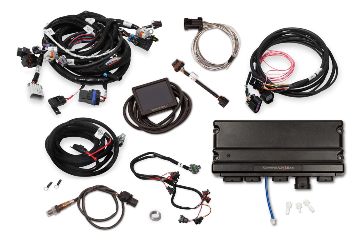 Holley EFI Terminator X Max MPFI Kit - Gen IV 4.8/5.3/6.0 Truck & LS2/LS3, 58x / 4x, EV1 Injectors, Drive-by-Wire, 3.5" Touchscreen, part 550-933